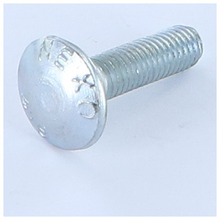 1 x TRCC JAPY tête ronde collet carré M8X30 Filetée sur 22 Filetage partiel Acier zingué