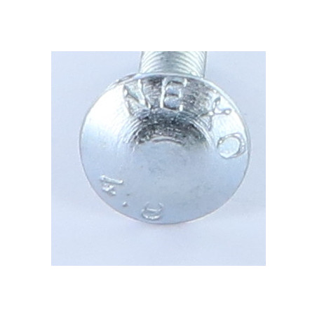 1 x TRCC JAPY tête ronde collet carré M8X30 Filetée sur 22 Filetage partiel Acier zingué