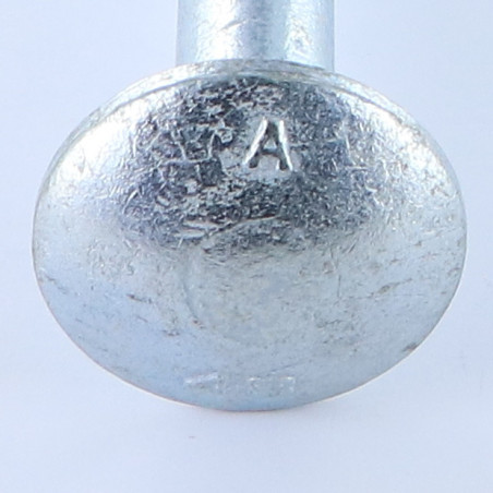 1 x TRCC JAPY tête ronde collet carré M16X320 Filetage partiel Acier zingué