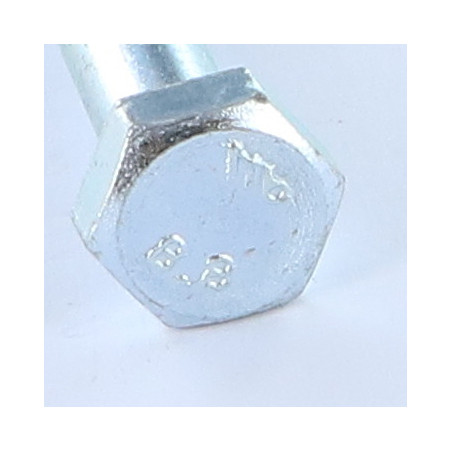1 x Corps de boulon filetage partiel Tête hexagonale TH M10X35 Classe 8.8 Acier zingué