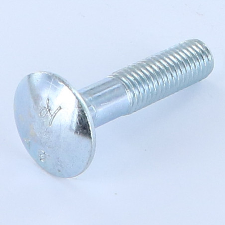 1 x TRCC JAPY tête ronde collet carré M10X40 Filetage partiel Acier zingué