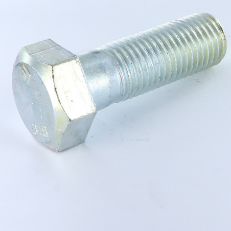 1 x Corps de boulon filetage partiel Tête hexagonale TH M20X65 Classe 8.8 Acier zingué