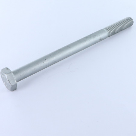 1 x Corps de boulon filetage partiel Tête hexagonale TH M10X130 Classe 8.8 Acier brut Géomet 500A