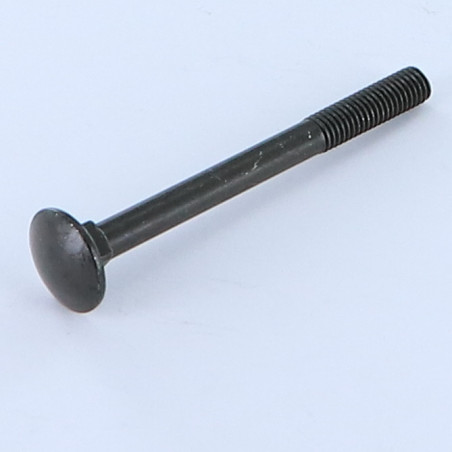 1 x TRCC JAPY tête ronde collet carré M5X55 Filetage partiel Acier zingué noir
