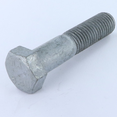 1 x Corps de boulon filetage partiel Tête hexagonale TH M16X70 Classe 8.8 Forte tenue à la corrosion Acier galvanisé à
