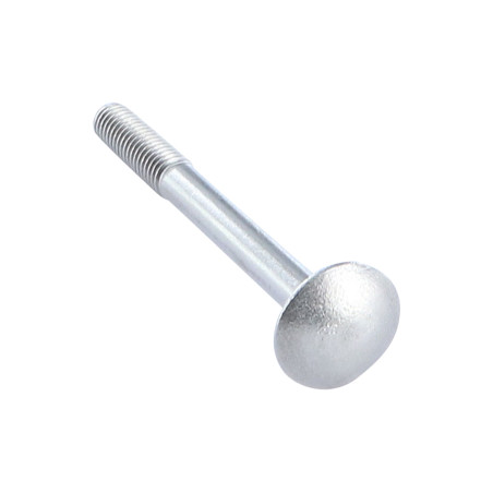 1 x TRCC JAPY tête ronde collet carré M6X45 Filetage partiel Acier zingué noir
