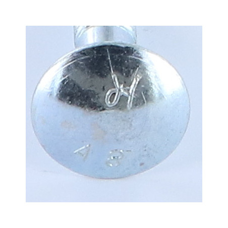 1 x TRCC JAPY tête ronde collet carré M10X45 Filetage partiel Acier zingué