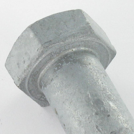 1 x Corps de boulon filetage partiel Tête hexagonale TH M12X40 Classe 8.8 Forte tenue à la corrosion Acier galvanisé à