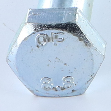 1 x Corps de boulon filetage partiel Tête hexagonale TH M16X330 Classe 8.8 Acier zingué