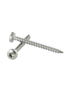 VBA Vis bois agglo Tête ronde TR TORX T25 6X90 Filetée...
