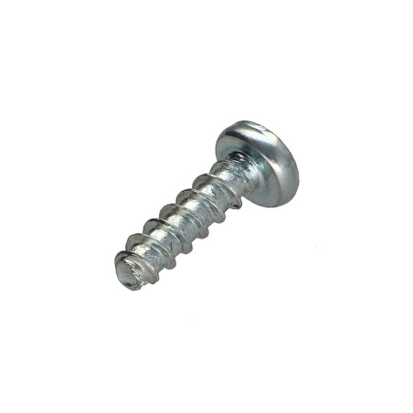 1 x Vis Euro Tête cylindrique bombée TCB Pozi 6.3X11 Diamètre de tête: 9 Acier zingué Filet tôle