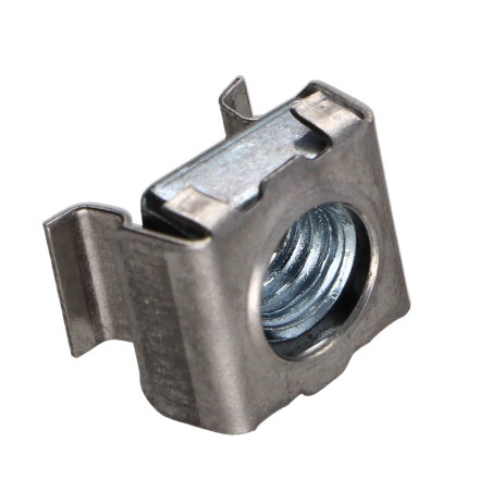 1 x Ecrou acier zingué cage inox C4805D M5 Epaisseur tole 3.6 à 4.5
