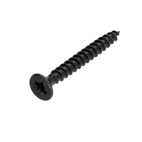 1 x VBA Vis bois agglo Inox A2 Noir Tête fraisée Pozi 6X30