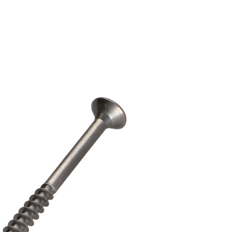 1 x VBA Vis bois agglo Inox A2 Tête fraisée Pozi 5X60 Filetée sur 36