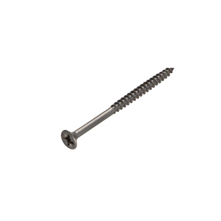 1 x VBA Vis bois agglo Inox A2 Tête fraisée Pozi 4X50 Filetée sur 30