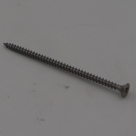 1 x VBA Vis bois agglo Inox A2 Tête fraisée Pozi 4X80