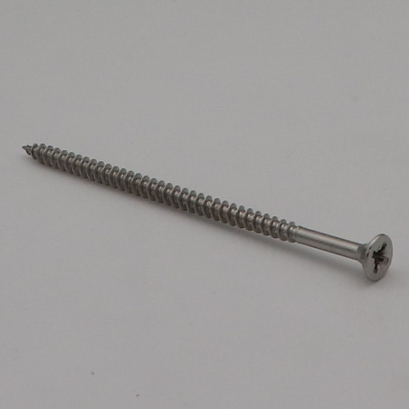 1 x VBA Vis bois agglo Inox A2 Tête fraisée Pozi 6X110