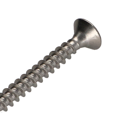 1 x VBA Vis bois agglo Inox A2 Tête fraisée Pozi 5X60