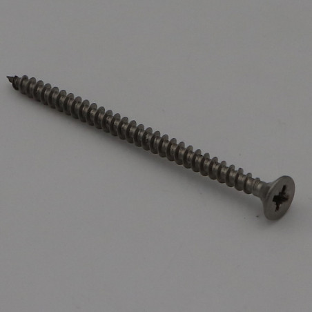 1 x VBA Vis bois agglo Inox A2 Tête fraisée Pozi 5X60