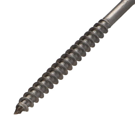 1 x VBA Vis bois agglo Inox A2 Tête fraisée Pozi 5X70 Filetée sur 36