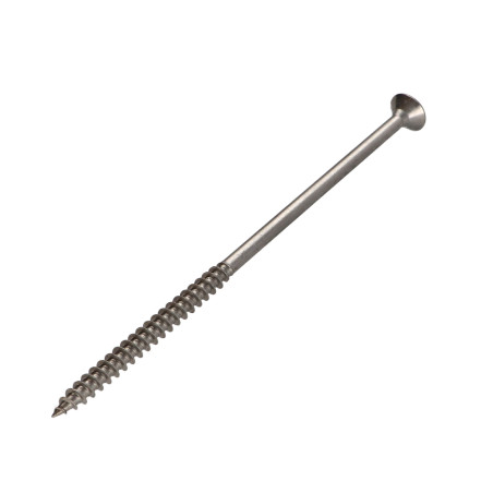 1 x VBA Vis bois agglo Inox A2 Tête fraisée Pozi 6X160 Filetée sur 70