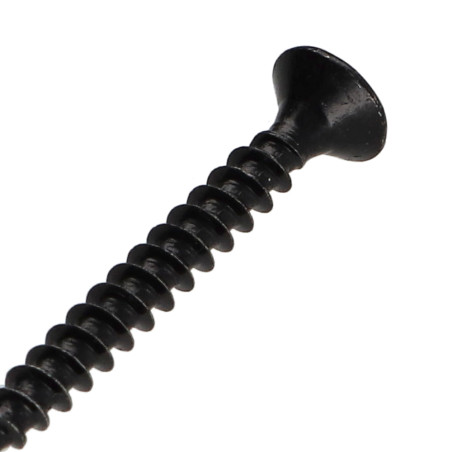 1 x VBA Vis bois agglo Inox A2 Noir Tête fraisée Pozi 4X35