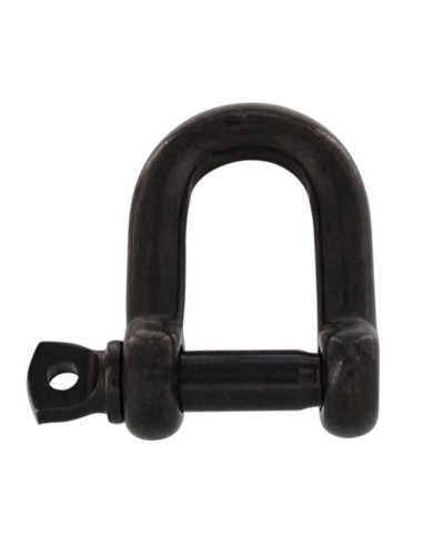 1 x Manille Droite Forgée Inox A4 Noir Diamètre 8