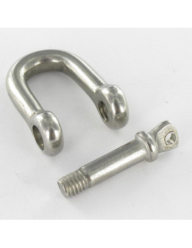 1 x Manille Droite à Piton à Oeil Inox A4...