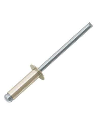 1 x Rivet aveugle Aluminium Tige acier 3.4X7...