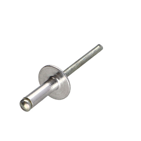 1 x Rivet aveugle Aluminium Tige acier 4.8X30 Epaisseur de serrage 20 à 25 Tête large ALX