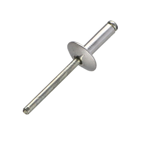 1 x Rivet aveugle Aluminium Tige acier 4.8X30 Epaisseur de serrage 20 à 25 Tête large ALX