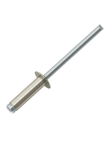 1 x Rivet aveugle Aluminium Tige acier 4X8...