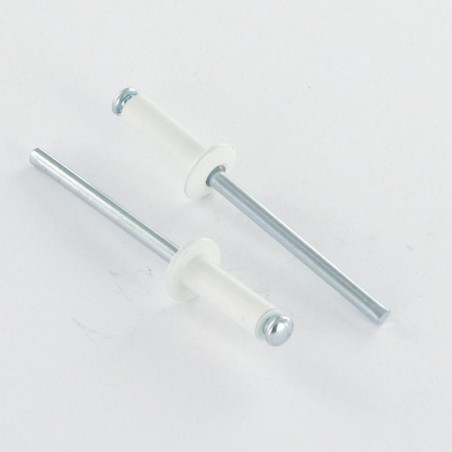 1 x Rivet aveugle Aluminium Tige acier 6X14 Epaisseur de serrage 6 à 8 Tête Ronde Standard ALX