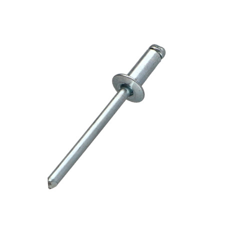 1 x Rivet aveugle tout acier ZING 4.8X8 Epaisseur de serrage 1 à 3 Tête plate