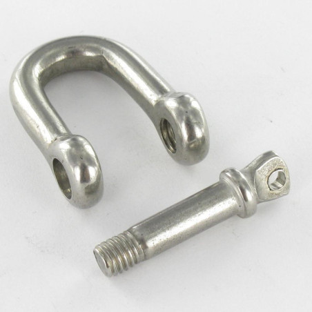 1 x Manille Droite à Piton à Oeil Inox A4 Diamètre 6