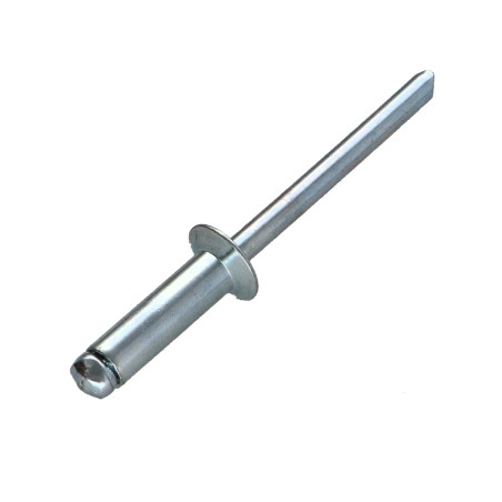1 x Rivet aveugle tout acier ZING 6.4X35 Epaisseur de serrage 23 à 28 Tête fraisée