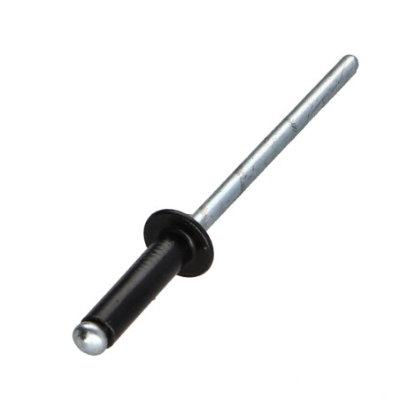 1 x Rivet aveugle Aluminium Tige acier 4.8X20 Epaisseur de serrage 13 à 15 Tête Ronde Standard Noir