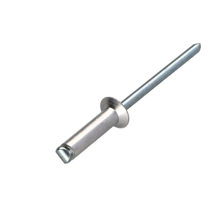 1 x Rivet aveugle Aluminium Tige acier 4.8X14 Epaisseur de serrage 7 à 9 Tête fraisée ALX
