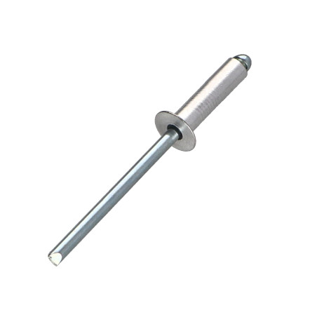 1 x Rivet aveugle Aluminium Tige acier 4.8X14 Epaisseur de serrage 7 à 9 Tête fraisée ALX