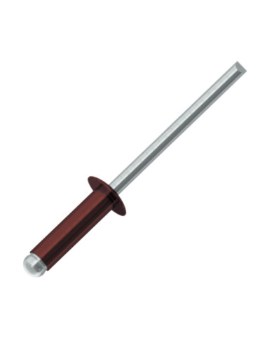 1 x Rivet aveugle Aluminium Tige acier 4.8X8...