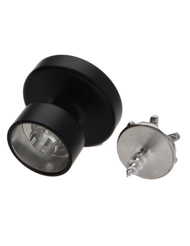 1 x Patère décoratif Aluminium Noir avec...