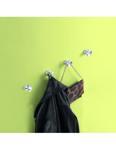 1 x Patère décoratif Aluminium Noir avec...