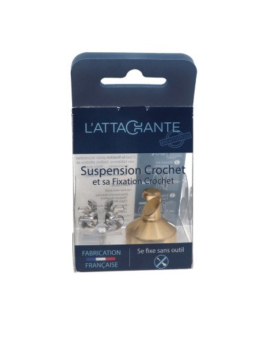 1 x Crochet décoratif Laiton avec fixation pour...