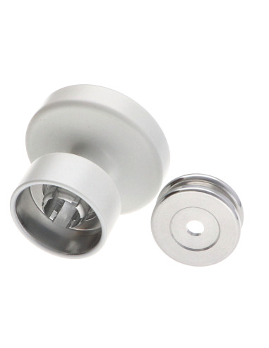 1 x Patère décoratif Aluminium Blanc avec...