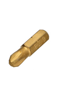 Embout Qualité industrielle 1/4" C6.3 Titanium Pozi N°3...