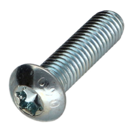 1 x Vis métaux Tête bombée TORX T40 M8X35 Classe 10.9 Acier zingué