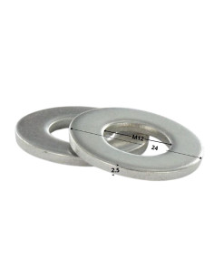 Rondelle Plate M12X24X2.5 Série Z (Etroite) Acier zingué 2
