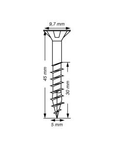 Spax T-STAR PLUS Tête fraisée TORX T20 Inox A2 5X45... 2