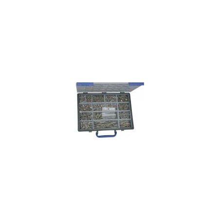 1 x Assortiment de 1666 VBA Vis bois agglo Tête fraisée TORX Inox A2 Embout
