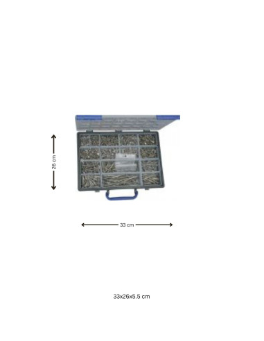 1 x Assortiment de 1666 VBA Vis bois agglo Tête...